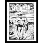 Batman Comic Covers (comic Robin Dies B&w) Collector Print (framed)