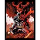 Batman Comic Covers (batman Red Skull) Collector Print (framed)