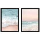 Gemma Bardot Beach Vibes Iii Iv Set Of 2 Framed Art 30X40Cms