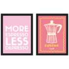 Athene Fritsch Studio Dolci Espresso Studio Dolci Set Of 2 Framed Art 30X40Cms
