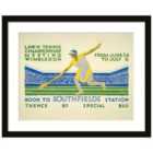 Transport For London Lawn Tennis Championship Meeting, Wimbledon, 1929 Framed Art 40X50Cms