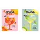Dominique Vari Aperol Spritz Margarita Set Of 2 Framed Art 30X40Cms