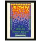 Transport For London It Is Cooler Down Below, 1924 Framed Art 30X40Cms