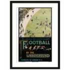 Transport For London Football By The Underground, 1913 Framed Art 50X70Cms
