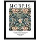 William Morris Honeysuckle Framed Art 40X50Cms