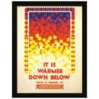 Transport For London It Is Warmer Down Below, 1924 Framed Art 30X40Cms