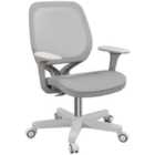 Vinsetto Office Chair, 360? Swivel Desk Chair with Security Wheels, Grey