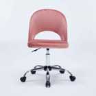 Furniture One Velvet Cushioned Computer Desk Office Chair