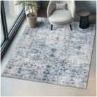 Vintage Rug Amara - Faded Design, Machine Washable, Short Pile & Non-slip Underside