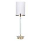 Midland Champagne Gold Metal And Marble Effect Table Lamp