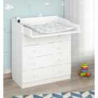 Shefa 800 Kids Changing Dresser White (2 Boxes)