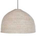 Beliani Pendant Lamp Pepakan Wicker Natural
