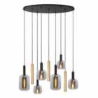 Lucide Joanet Pendant Light - 6Xe27 - Brass