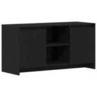 Vidaxl Tv Cabinet Black Oak Engineered Wood Standard Tv Cabinet