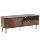 Beliani TV Stand Jose Dark Brown