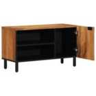 Vidaxl Tv Cabinet 80X31,5X46 Cm Solid Wood Acacia