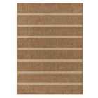 Yard Tala Stripe Jute Effect Rug Natural 120 X 170Cm