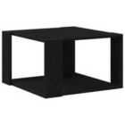 Vidaxl Couch Table Black Oak Engineered Wood 85 X 55 X 31 Cm Sturdy