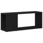Vidaxl Tv Cabinet Black Oak Engineered Wood 80 X 24 X 32 Cm