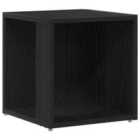 Vidaxl Corner Cabinet Black Oak Wood 33X33X34 Cm Storage