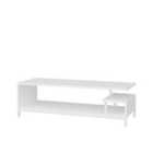 Decorotika Reilly 120 Cm Tv Unit Tv Stand With Open Shelves - White