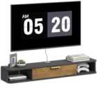 HOMCOM 120 cm Floating TV Unit with Storage Entertainment Media Console Grey