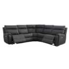 Furniture One Power Corner Recliner Sofa Set Dark Grey - 5 Seater