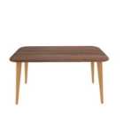 Decorotika Bohemia Coffee Table With Solid Wood Legs Walnut