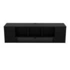 Decorotika Paldi 135 Cm Floating Tv Unit Tv Stand Tv Cabinet Storage With Open Shelves - Black