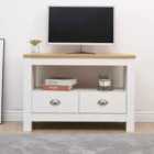 Kosy Koala Tv Stand With Storage Drawers Wooden Top Media Console White Living Room Tv Cabinet