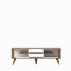 Decorotika Ionis 160 Cm Tv Unit With Shelves For Tvs Up To 71" - White Oak