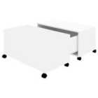 Vidaxl Coffee Table White 75X75X38 Cm Engineered Wood