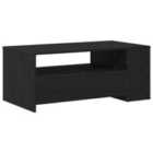 Vidaxl Coffee Table Black Oak Wood Composite Medium Coffee Table