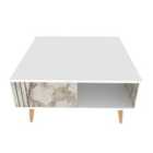 Decorotika Ronas Coffee Table - White And Ephesus