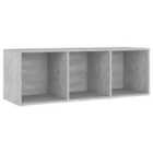 vidaXL Tv Cabinet Concrete Grey 107x35x37 cm Engineered Wood