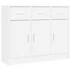 vidaXL Sideboard White 91X28X75 Cm Engineered Wood