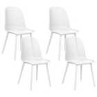 Beliani Set Of 4 Bar Chairs Mora Light Green