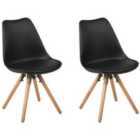 Beliani Set Of 2 Bar Chairs Cassita Rattan Natural