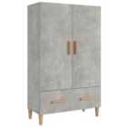 vidaXL Highboard Concrete Grey 70X31X115 Cm Engineered Wood