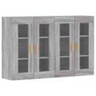 vidaXL Wall Mounted Cabinets 2 Pcs Grey Sonoma Engineered Wood