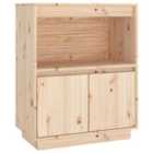 vidaXL Sideboard 60X34X75 Cm Solid Wood Pine