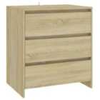 vidaXL Sideboard Sonoma Oak 70X41X75 Cm Engineered Wood