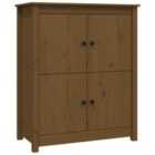 vidaXL Sideboard Honey Brown 83X41.5X100 Cm Solid Wood Pine