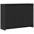 Vidaxl Sideboard Black Oak Engineered Wood Medium Storage