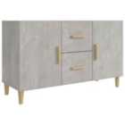 vidaXL Sideboard Concrete Grey 100X36X60 Cm Engineered Wood