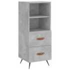 vidaXL Sideboard Concrete Grey 34.5X34X90 Cm Engineered Wood