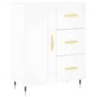 vidaXL Sideboard White 69.5X34X90 Cm Engineered Wood