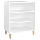 vidaXL Sideboard White 57X35X70 Cm Engineered Wood