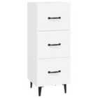 vidaXL Sideboard White 34.5X34X90 Cm Engineered Wood