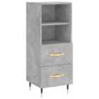 vidaXL Sideboard Concrete Grey 34.5X34X90 Cm Engineered Wood